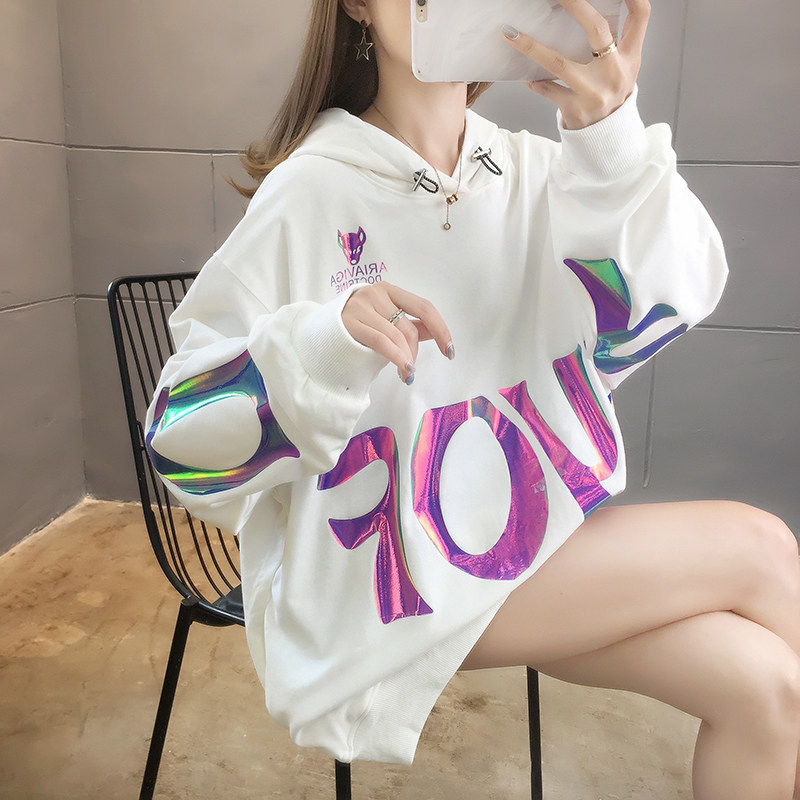 Lazy wind fried street sweater new 2020 autumn loose Korean version spring and autumn thin section net red top