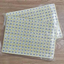 Cross-stitch threading board digital number paper self-adhesive round label number 1-102 embroidery thread board label