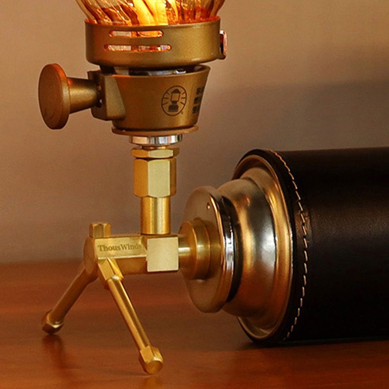 Brass retro gas tank GAS LAMP INTERCONNECTOR GAS FURNACE GAS LAMP INTEGRATED FURNACE HEAD LONG GAS TANK TRIANGULAR BRACKET SUB