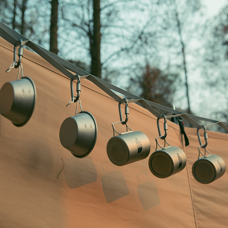 Springhill outdoor multifunctional nylon lanyard webbing stainless steel carabiner camping canopy tent lanyard