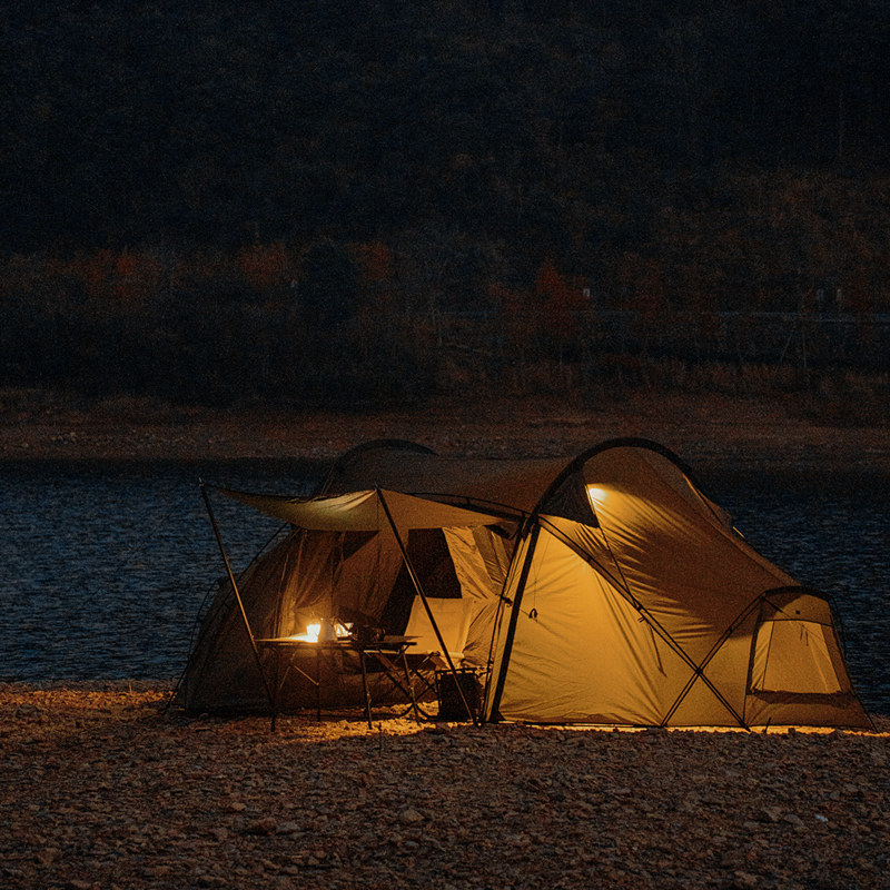 Тунельная кемпинговая палатка GoOut Springhill Chunshan Ark (2 комнаты, 1 гостиная)