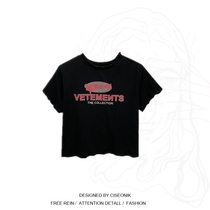 Large size womens fat sister 2021 spring summer harbor style print wooden ear short short sleeve t-shirt womens coat tide