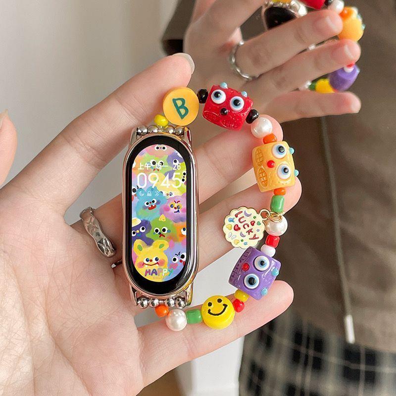 小米手环9NFC版8腕带多巴胺配色、小怪兽来袭。能够爱又弹力，谁不爱。