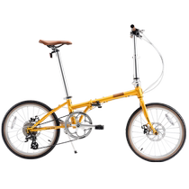 Locke Brothers 20-inch folding bicycle for adults to go to work portable commuting 8-speed variable speed disc brake male and female student bike
