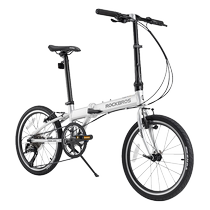 Rock Brothers 20-inch folding bicycle for adults portable commuting 8-speed variable speed V-brake male and female student bike