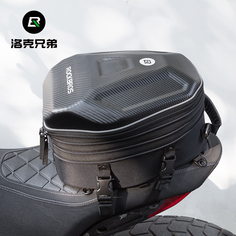 Rock Brothers Motorcycle Rear Seat Bag Helmet Bag Riding Backpack Hard Shell Double Shoulder Rider Full-Face Helmet Motorcycle Travel Bag