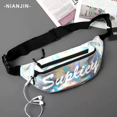 Nian Jin Korean Street Photo ins shoulder bag couple chest bag men and women Hong Kong style fashion running bag male students cross bag