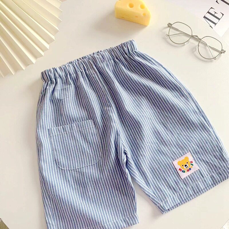 Boys Japanese Style Casual Cotton Shorts - Lightweight Summer Striped Five-Point O1CN01qUvb6D1bEp2kpsE2d !!2207375303434