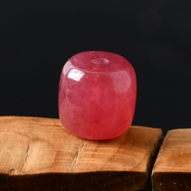 Dove Blood Red Deep Red Strawberry Crystal Jade Medullary Pearl Diy Ornament Hand Transfer Pearl Drum Bead Drum Beads Road Pass single