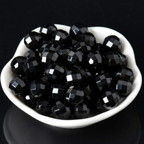 Natural Black Manau 64 section Round beads Facet Beads Beads Diy Bracelet Ornament Accessories Material Handmade Beads