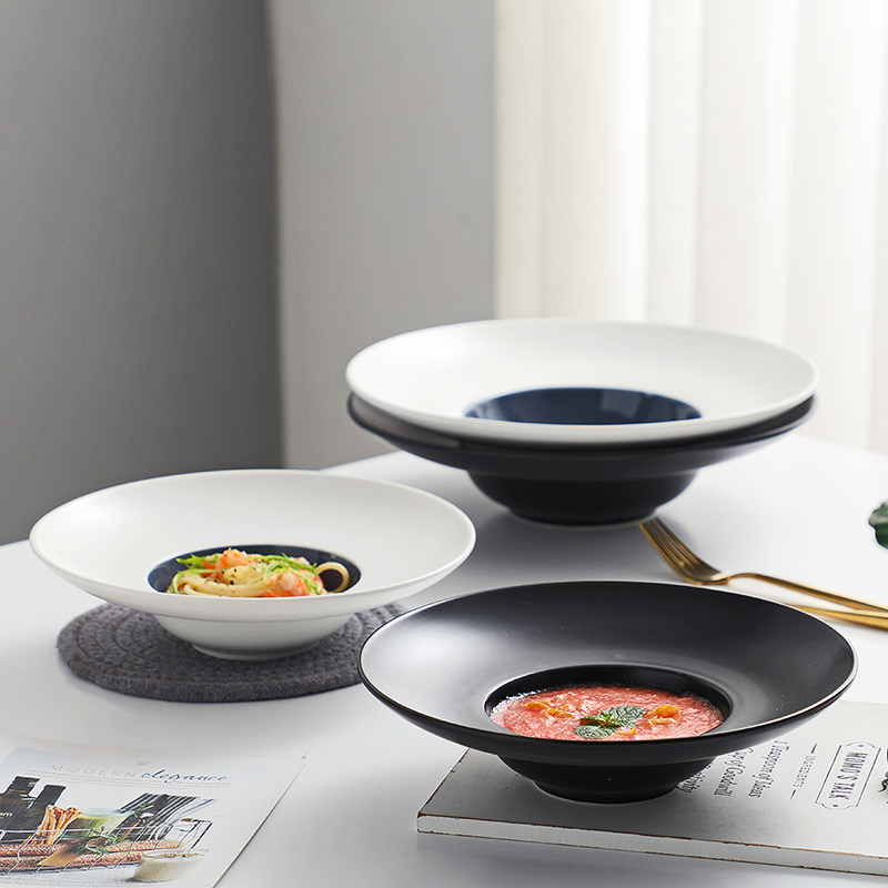 Straw Hat Pan Cutlery Vegetable Sara Pan Ceramics Nordic Creative Ins Wind Home Dinner Plate Pasta Western Dining Tray