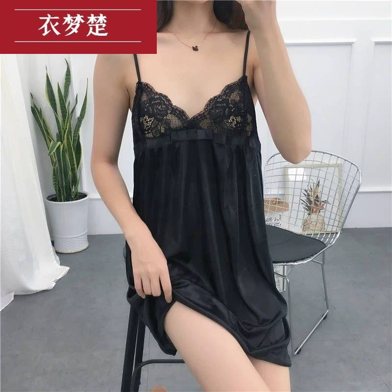 Yimengchu cộng với mỡ cộng với kích thước váy ngủ nữ béo mm200 kg mùa hè sexy treo rộng lỏng lẻo cực lớn phụ nữ mang thai đang ngủ - Đêm đầm