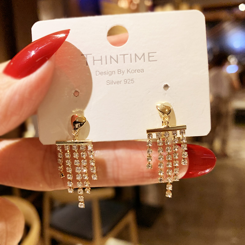 Superfairy Earrings 2022 New Tide Korea Temperament Net Red Love Stream Sueared Individuality No Ear Clip Woman