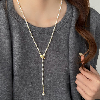 Autumn and Winter New Pearl Sweater Chain Necklace for Women 2025 Hot Style Niche High-End Elegant Light Luxury Jewelry Accessories