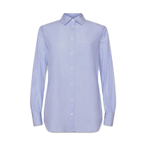 (2024 spring new) FRAME LADY BLUE SMALL STAND-UP COLLAR BUTTON SHIRT CLOSING IN 100 LAP-LAP WEAR
