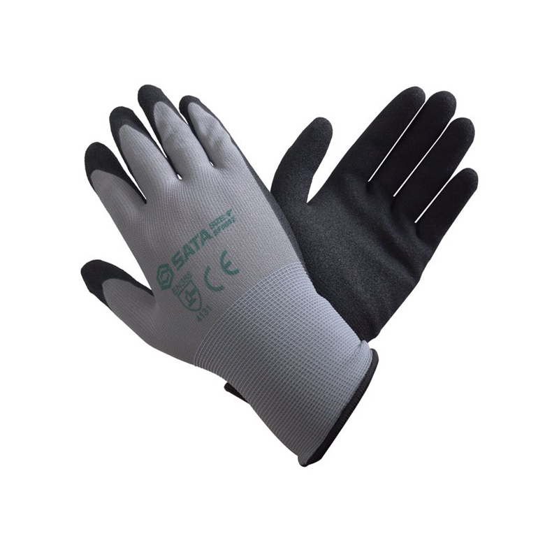 World Dao Pau Tool Double-layer Nitrile Frosted Palm-soaked gloves FS0601 FS0602-Taobao