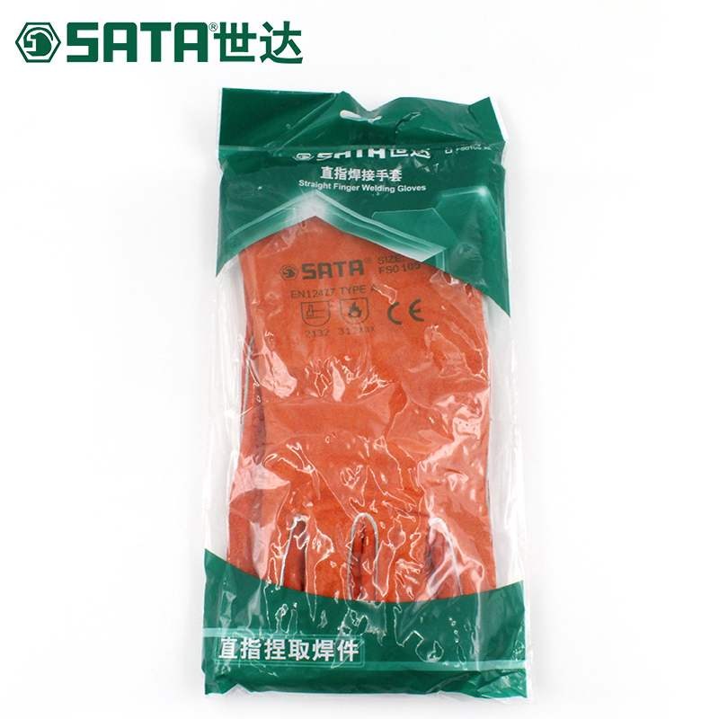 Shida labor insurance directly refers to welding cowhide wear-resistant heat insulation welder gloves welding welding FS0105 FS0106