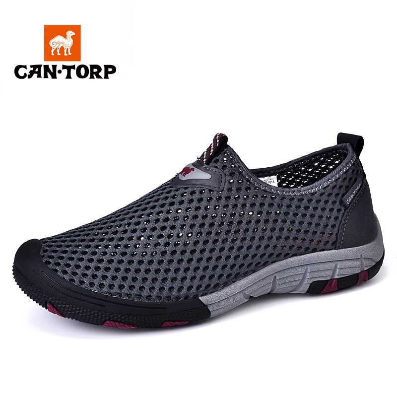 CANTORP Kentuo casual shoes men's shoes Summer light and breathable mesh surface One foot pedal outdoor sloth shoes hiking shoes