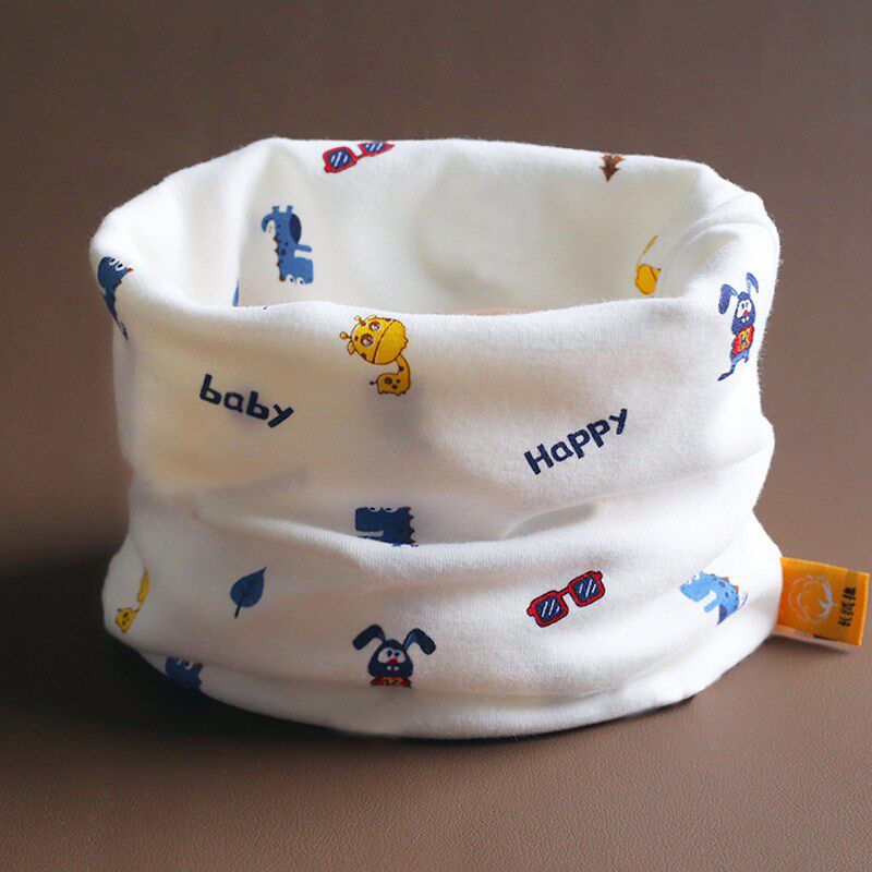 Class A pure cotton children's scarf girl baby autumn and winter neck set male baby winter child windproof warm pullover scarf