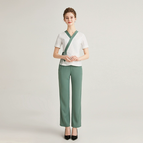 棠越 Летний комбинезон, 2020, для салонов красоты, короткий рукав