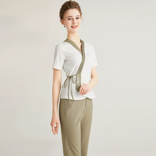 棠越 Летний комбинезон, 2020, для салонов красоты, короткий рукав