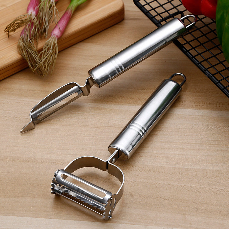 Beauty Home Love running Rivers Stall two sets of Sliced Wire Sharpened Leather Knife Stainless Steel Peeler Multifunctional Melon And Fruit Planter