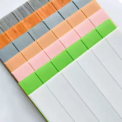 Stereo 3D wall sticker self-adhesive wood grain wallpaper bedroom warm soft bag waterproof decorative wallpaper anti-collision wall skirt