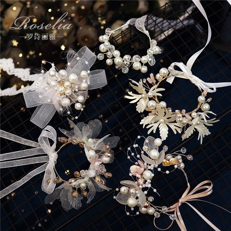 Senshi bride wrist bride sister group flowers flowers little freshly wedding ceremony aesthetic children hosted the show