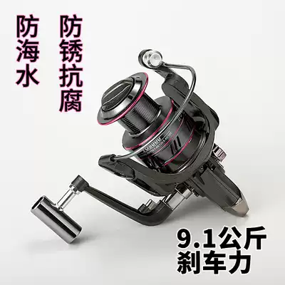 Luya reel 18-axis all-metal stainless steel fishing wheel raft pole wheel long-distance sea pole throwing pole wheel micro