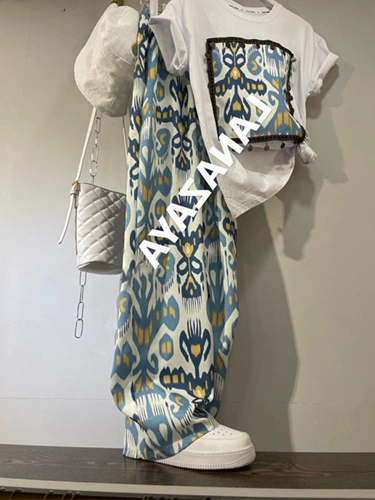 Комплект, летняя одежда, футболка с коротким рукавом, штаны, большой размер, подходит для полных девушек