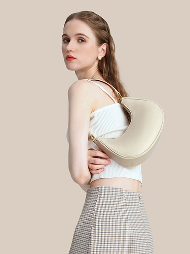 2024 новая летняя сумка подмышки, высококачественная французская нишевая доступная сумка люксового бренда в форме полумесяца