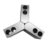 Увеличенный гидравлический мягкий коготь, гидравлический необработанный захват, токарный станок с ЧПУ, гидравлический патрон, три захвата, 60 градусов, 90 градусов, острый угол, небольшие заготовки