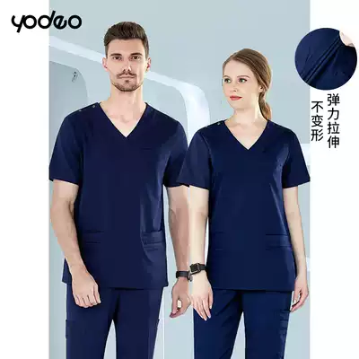 Sample Road wash clothes operating room women long sleeve dentist brush hand clothes elastic surgical clothes summer short sleeves