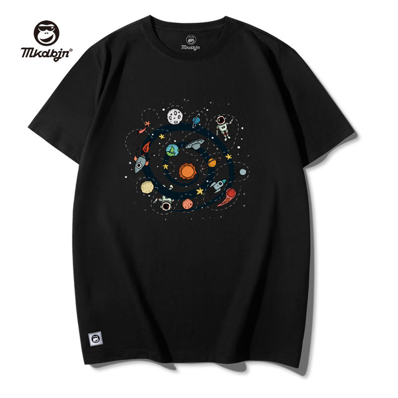 Sci-Fi Aerospace Printed Short-Sleeved T-Shirt for Male Students 2025 New Summer Thin Style Plus Size Men's Clothing Sci-Fi Aerospace Printed Short-Sleeved T-Shirt for Male Students 2025 New Summer Thin Style Plus Size Men's Clothing