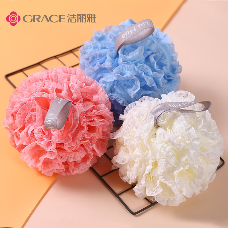 Clean Liya Bathing Ball Cute Teenage Girl Bath bath Bath Flowers Bath with bath Bath Flowers Rubbing Back big