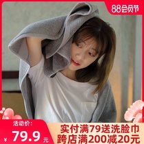 Jie Liya bath towel 650g pure cotton adult men and women absorbent household quick-drying thickened bath towel Class A baby towel