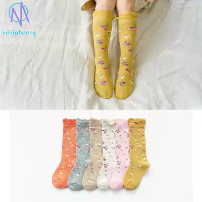 Girls bubble socks Spring and Autumn new thin cute cotton socks Japanese Korean bubble lace ins high stockings
