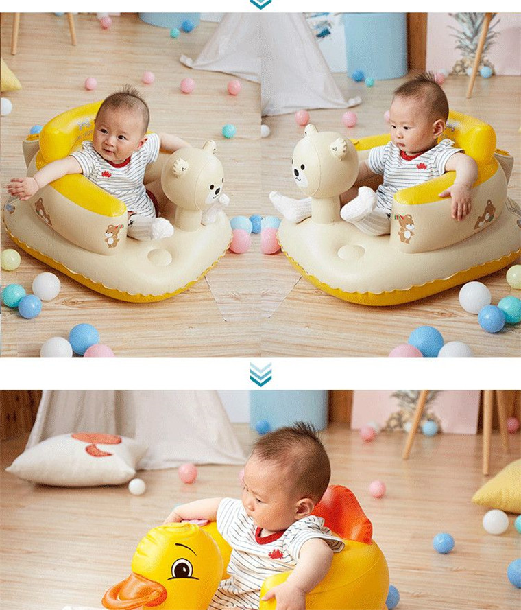 Кресло, Наука 宝宝学坐椅婴儿夏天充气小沙发训练坐椅不伤脊椎餐椅浴凳坐立神器