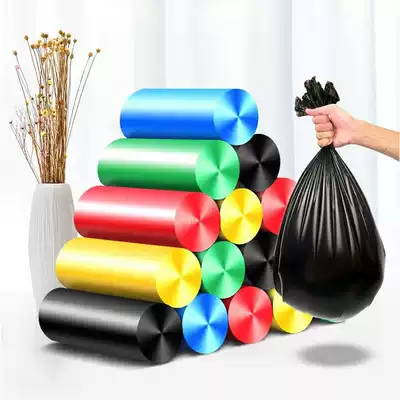 Household garbage bag thickened portable large-sized real-life plastic bag flat vest disposable garbage bag