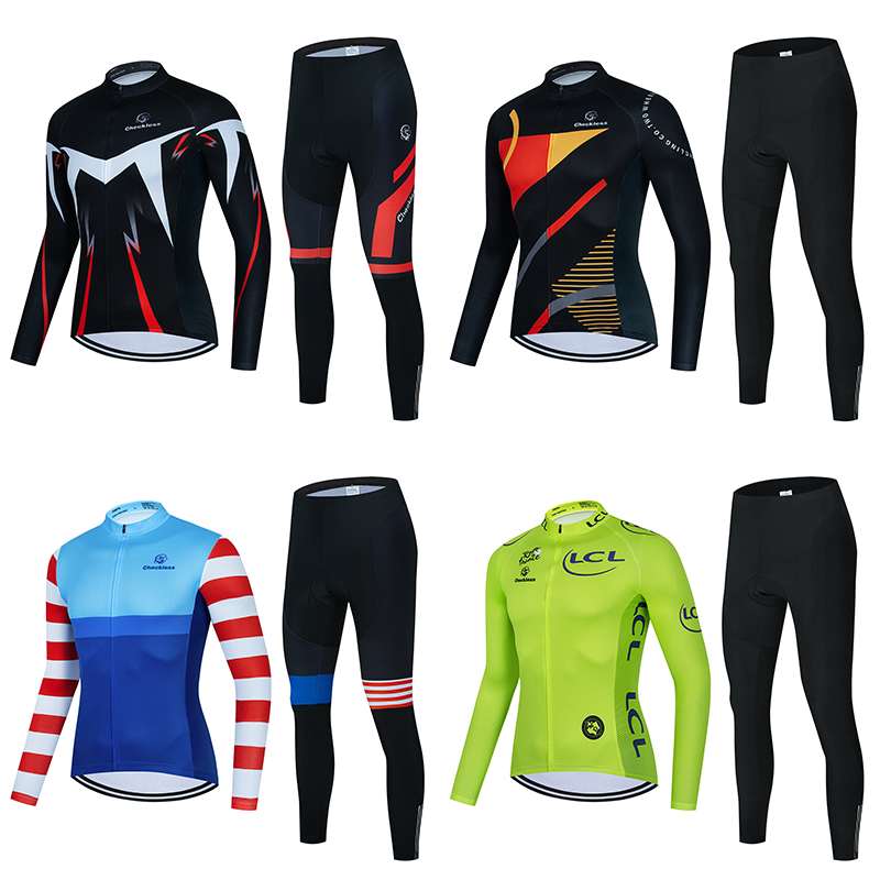 2022 new spring and autumn season riding men's sun protection long sleeve blouse riding long pants road bike breathable suit