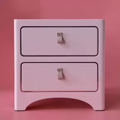 Baby children's room bedside cabinet Nordic color powder white gray underwear toy storage cabinet