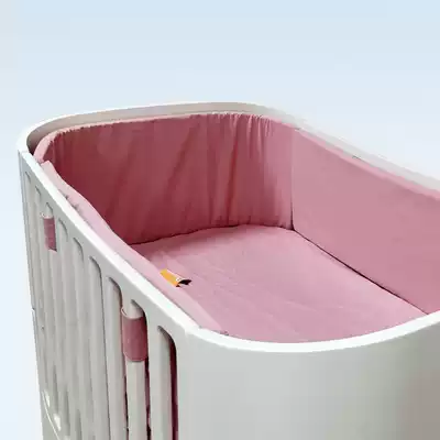 Bed circumference bed hats crib set bbbed removable soft bag guardrail thick pure white