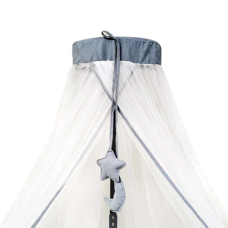 Mosquito net cover Baby bed special pendant Solid wood bracket matching piece Floor-to-ceiling simple creative dome