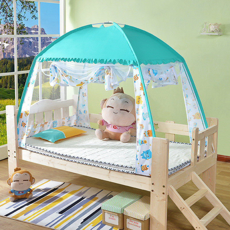1.8 x 1m children's cot mosquito net for children yurt three doors 90*180 80*180 80*160 small sheets