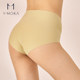 Imoka size-free seamless underwear antibacterial mid-waist women's bottom crotch breathable and comfortable graphene antibacterial briefs