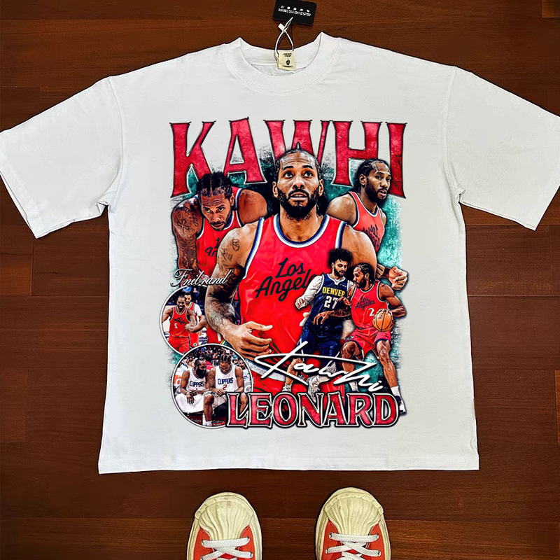 Rerenade Spaceship Basketball Training American Small Neckline Retro Vtg Pure Cotton Digital Direct Spray Long and Short Sleeve T-Shirt Trendy