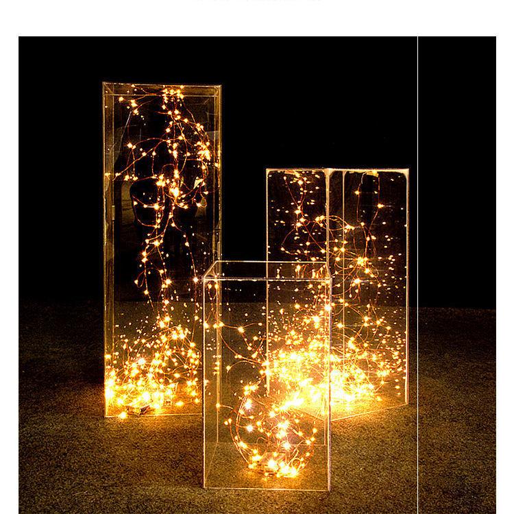 New New Wedding Props Shop Window Props Swing Piece Crystal Table Scene Arrangement Display Square Column Press Kulli Road Seding