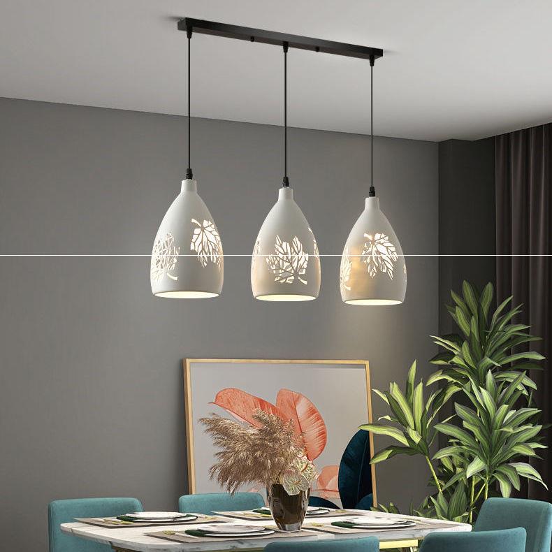 New Dining Room Chandelia Modern Minimalist Triple Head Crystal Table Light Fashion Individuality Light Luxury Dining Room Light Creativity Bar Lights