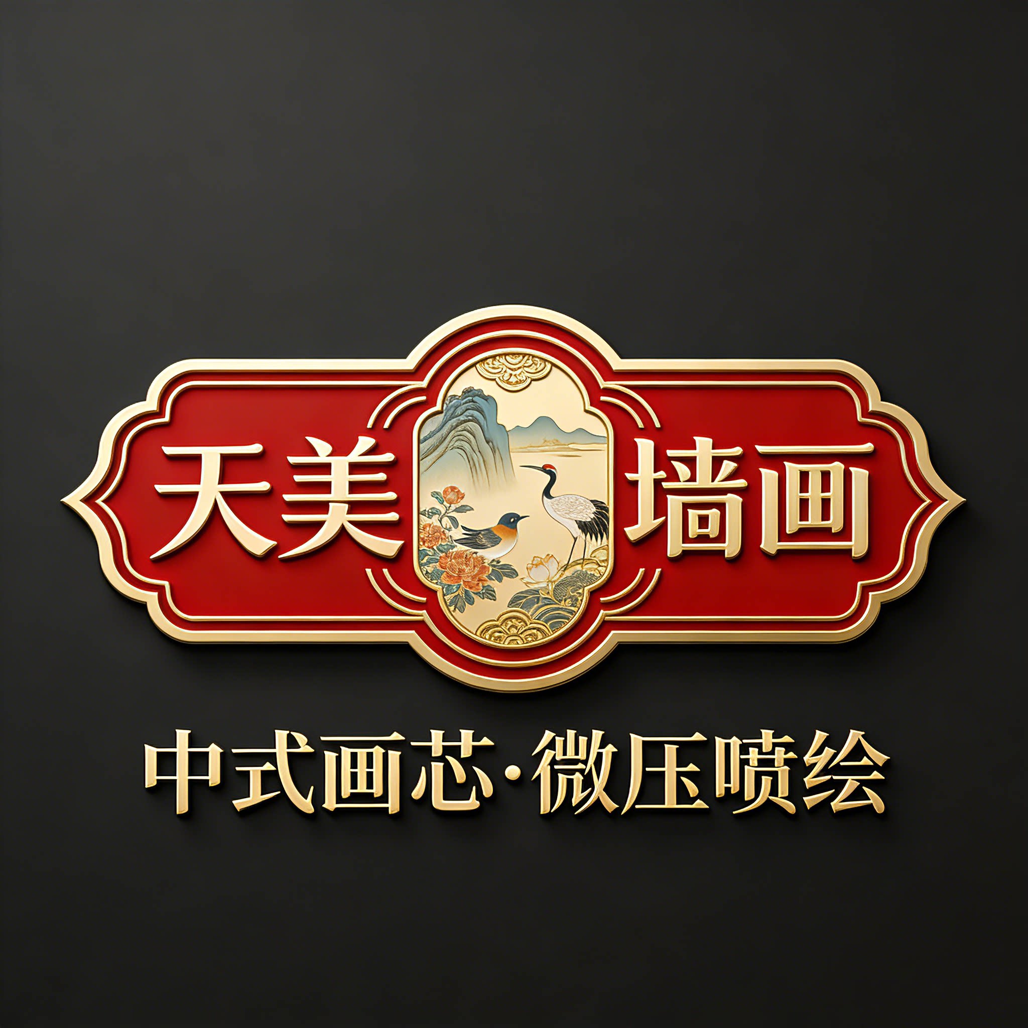 天美墙画的LOGO