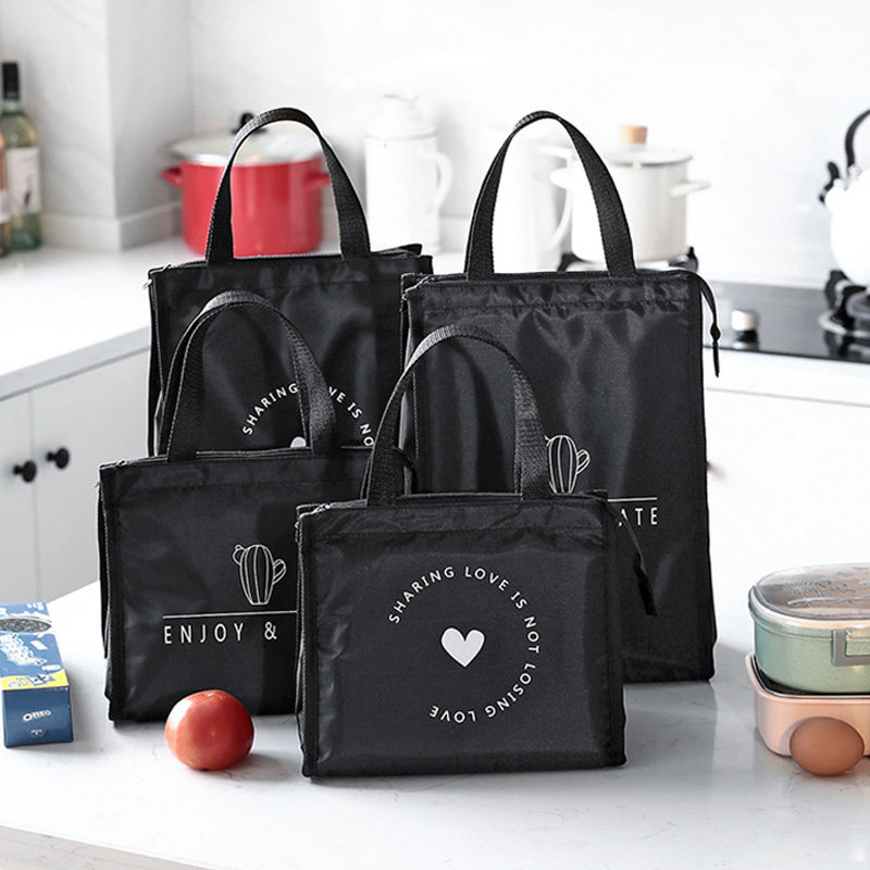 Thickened lunch box with large number of insulated bag sails with lunch box Lunch Bag Warm and refrigerated to go to work Handbags carry bags